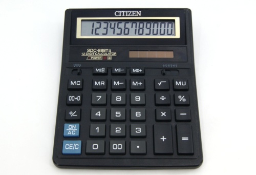 Калькулятор Citizen 888-SDC 12 раз. 2 пит.